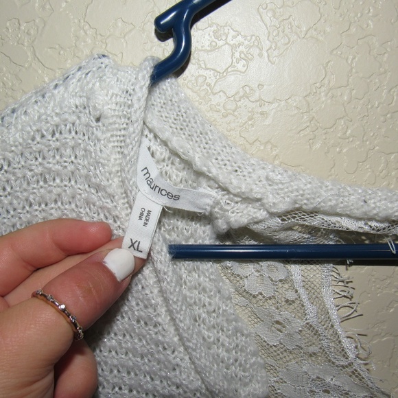 White Oversized Sweater - Picture 2 of 3